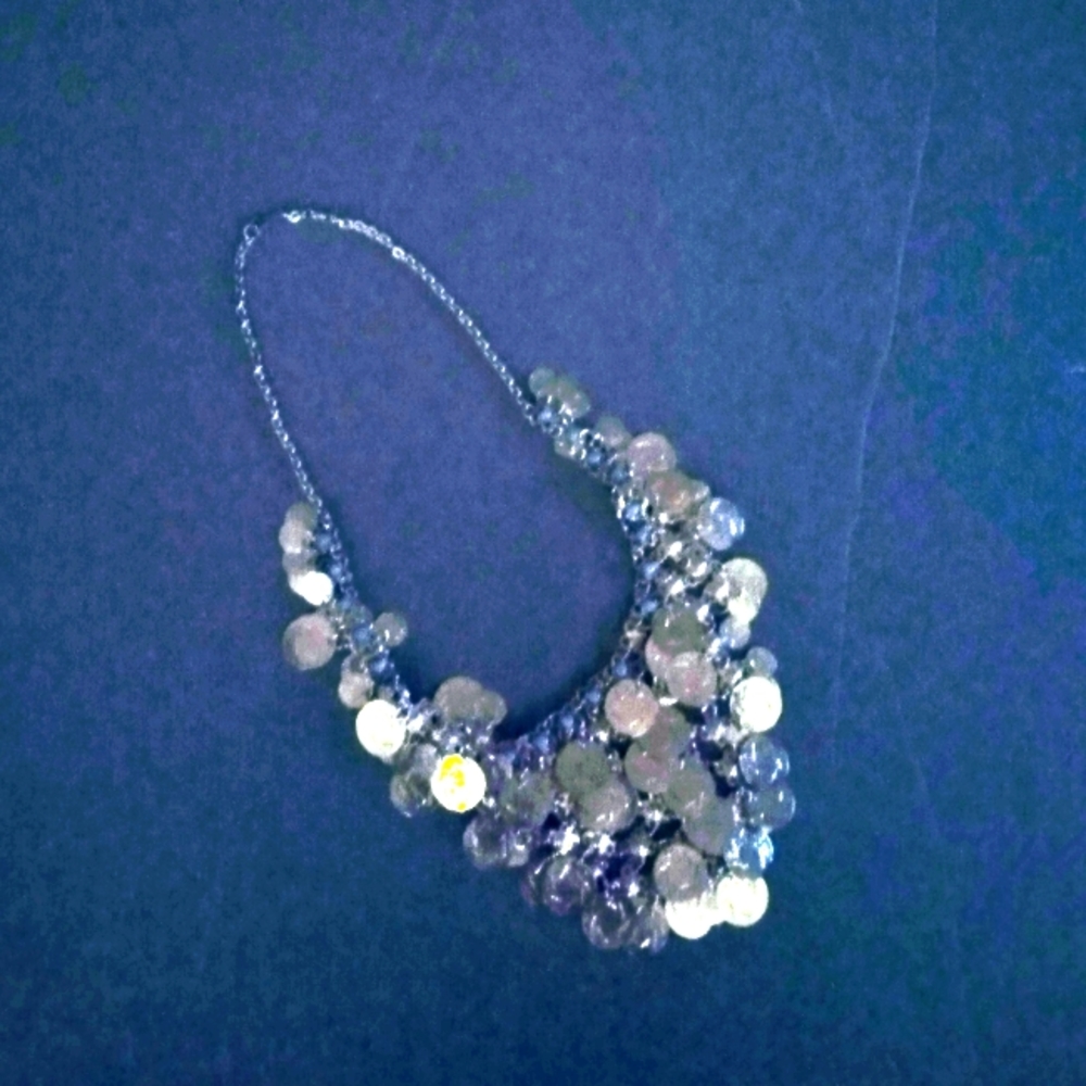 Statement Silvertone Coin Necklace - image 6